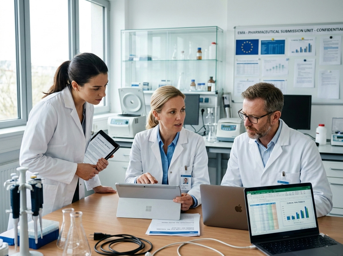 DocSure team — pharmaceutical compliance experts at Delbion, Barcelona